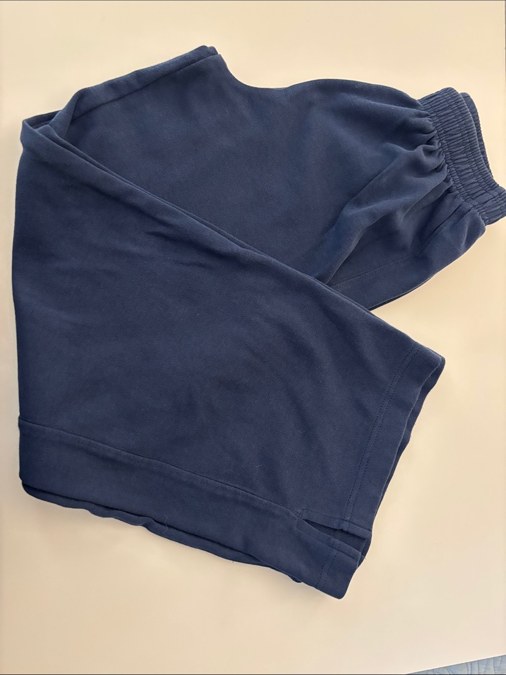 Zara Girls Wide Leg Navy Blue Pull-On Sweatpants